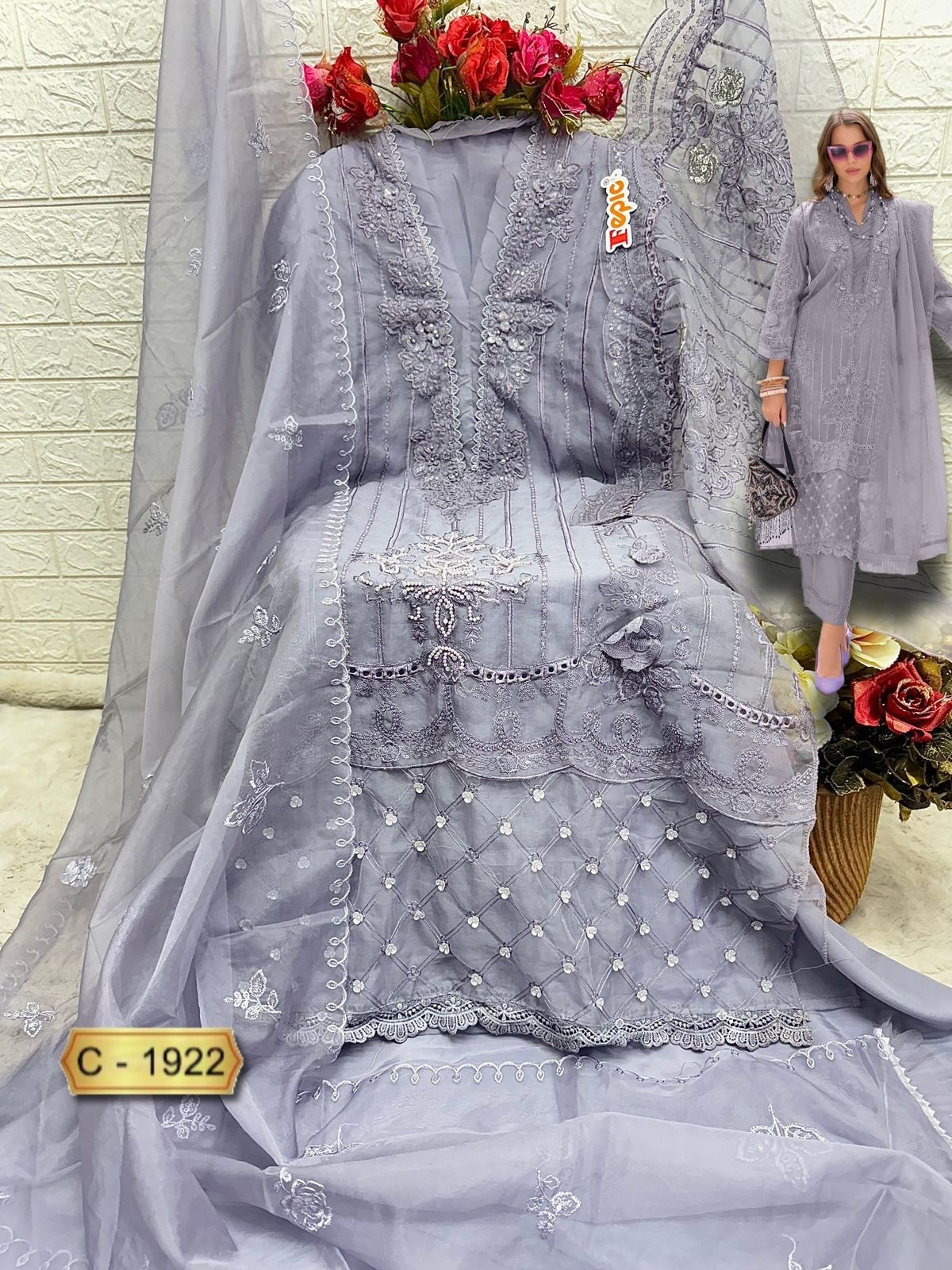 FEPIC ROSEMEEN C 1922 PAKISTANI SUITS DEALER