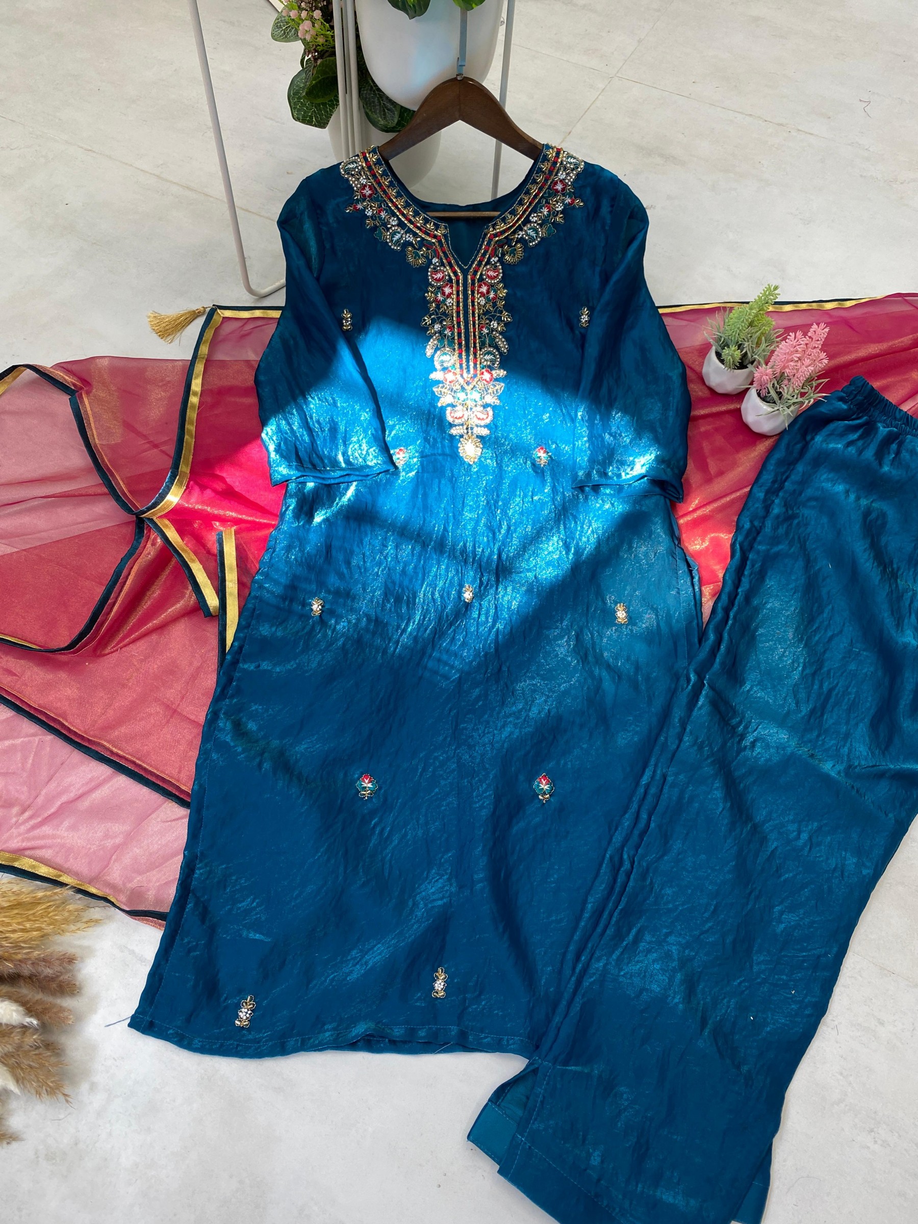 BE 301 READYMADE HAND WORK PAKISTANI SUITS 