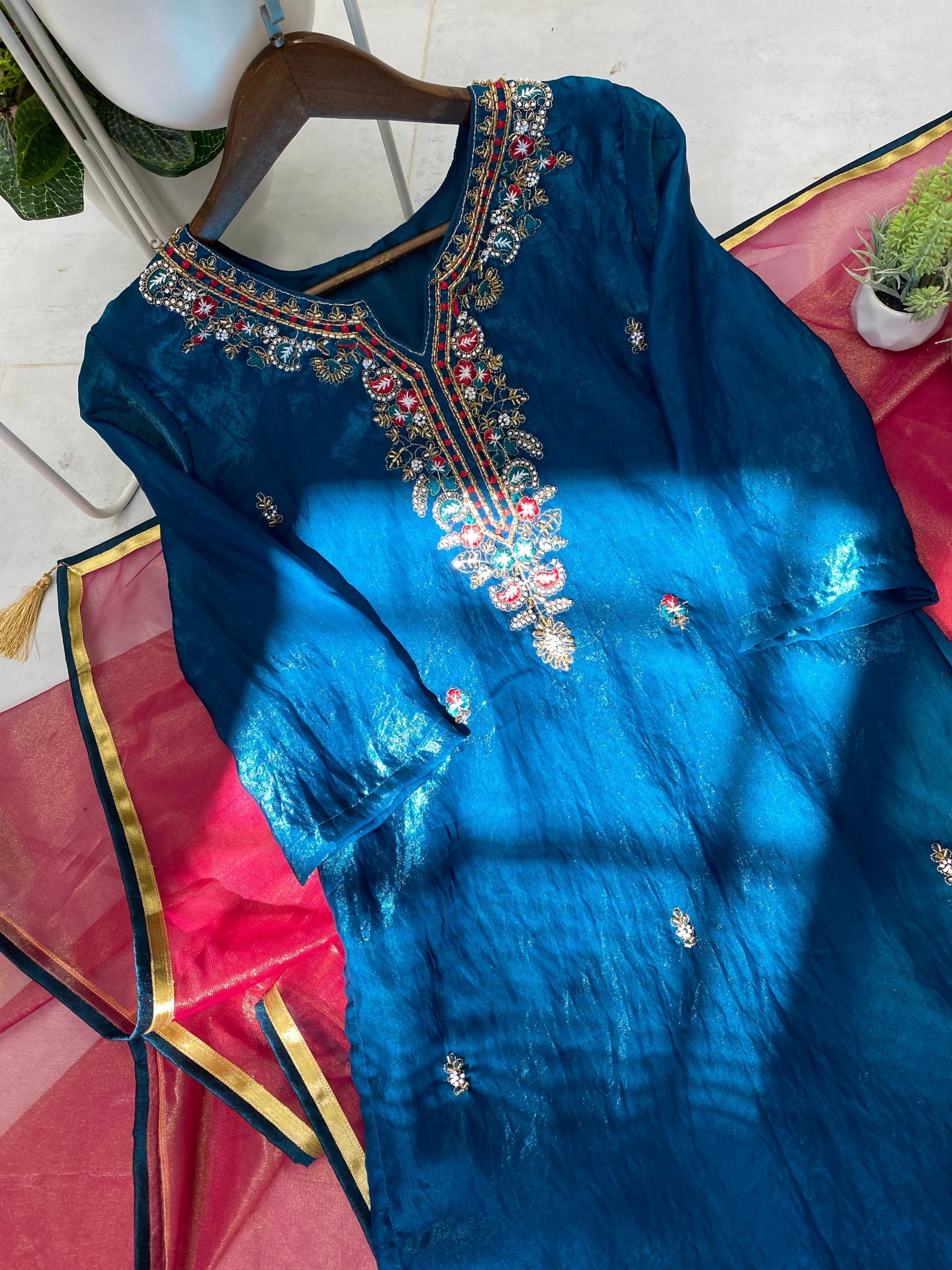 BE 301 READYMADE HAND WORK PAKISTANI SUITS 