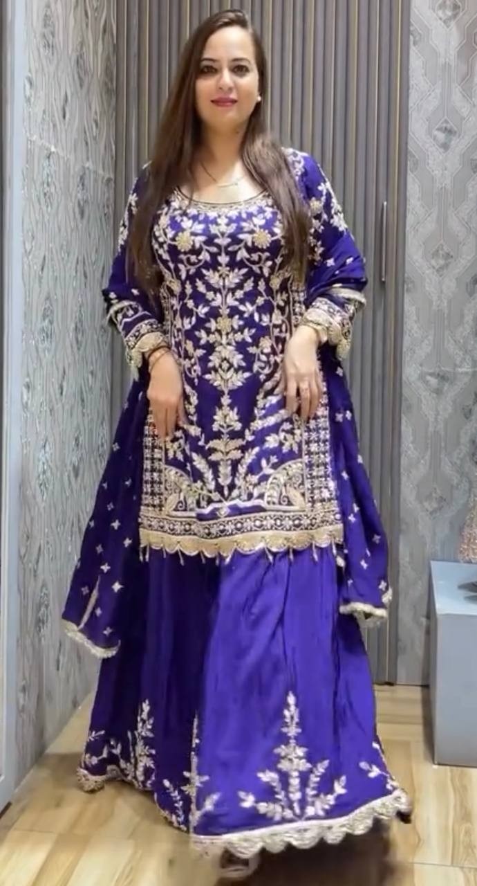ZD 10091 REAYMADE SHARARA  HI DESIGNS PAKISTANI SUITS