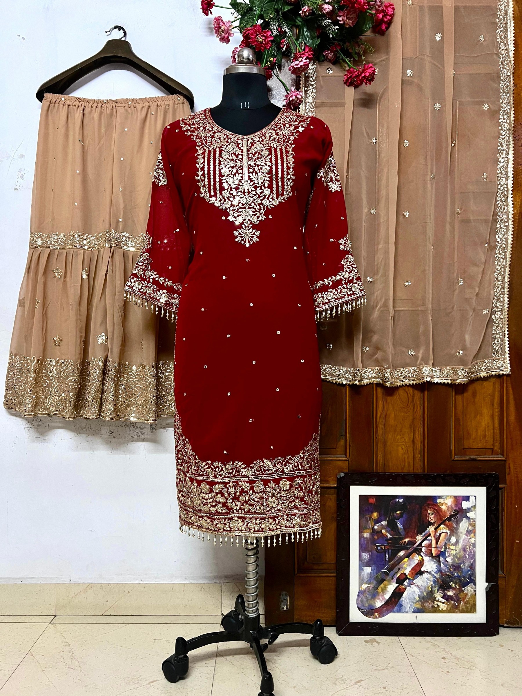 LC 1313 SHARARA READYMADE PAKISTANI SUITS 