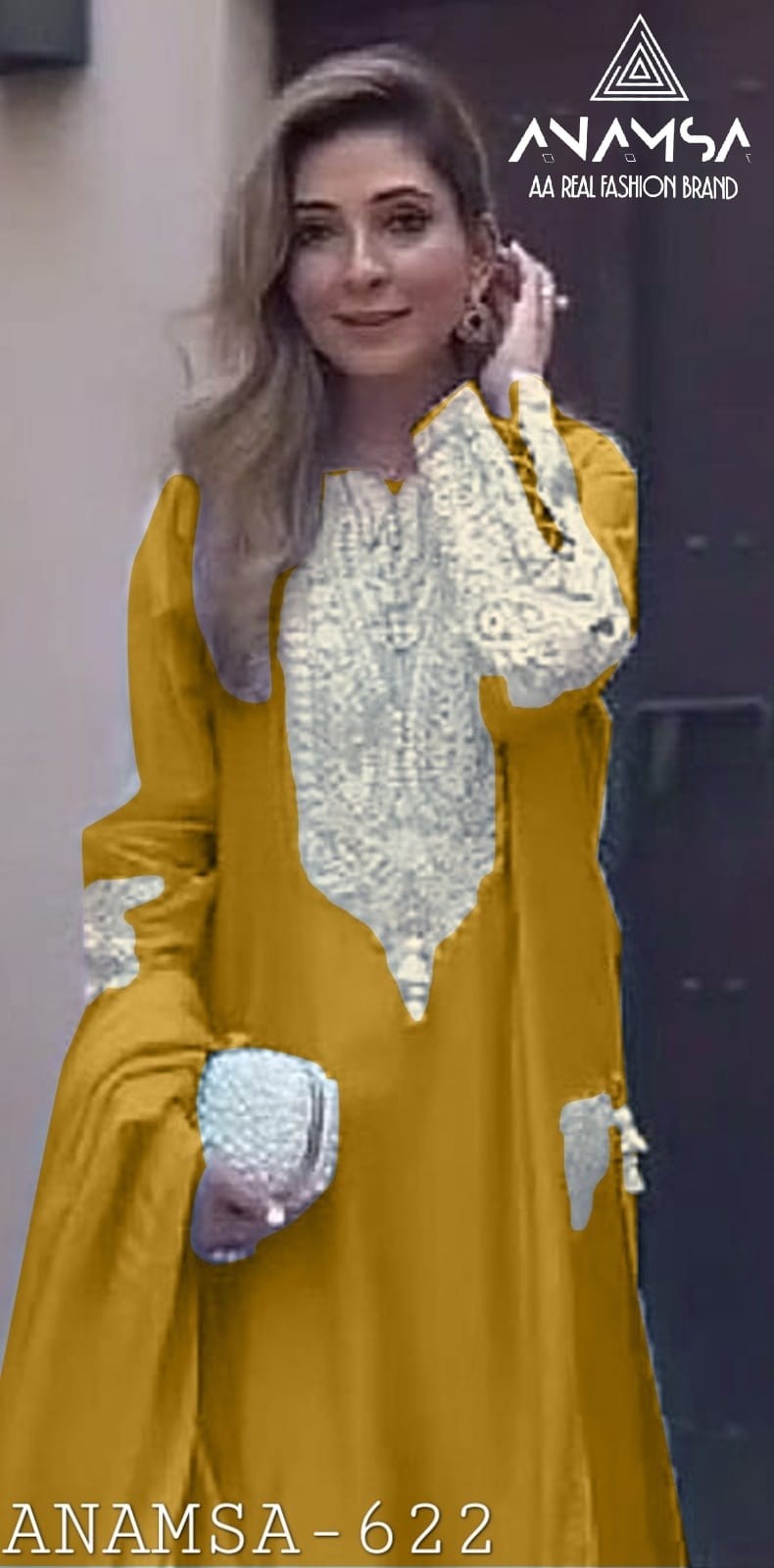 ANAMSA 622 HIT PAKISTANI SUITS BY ONLINE 
