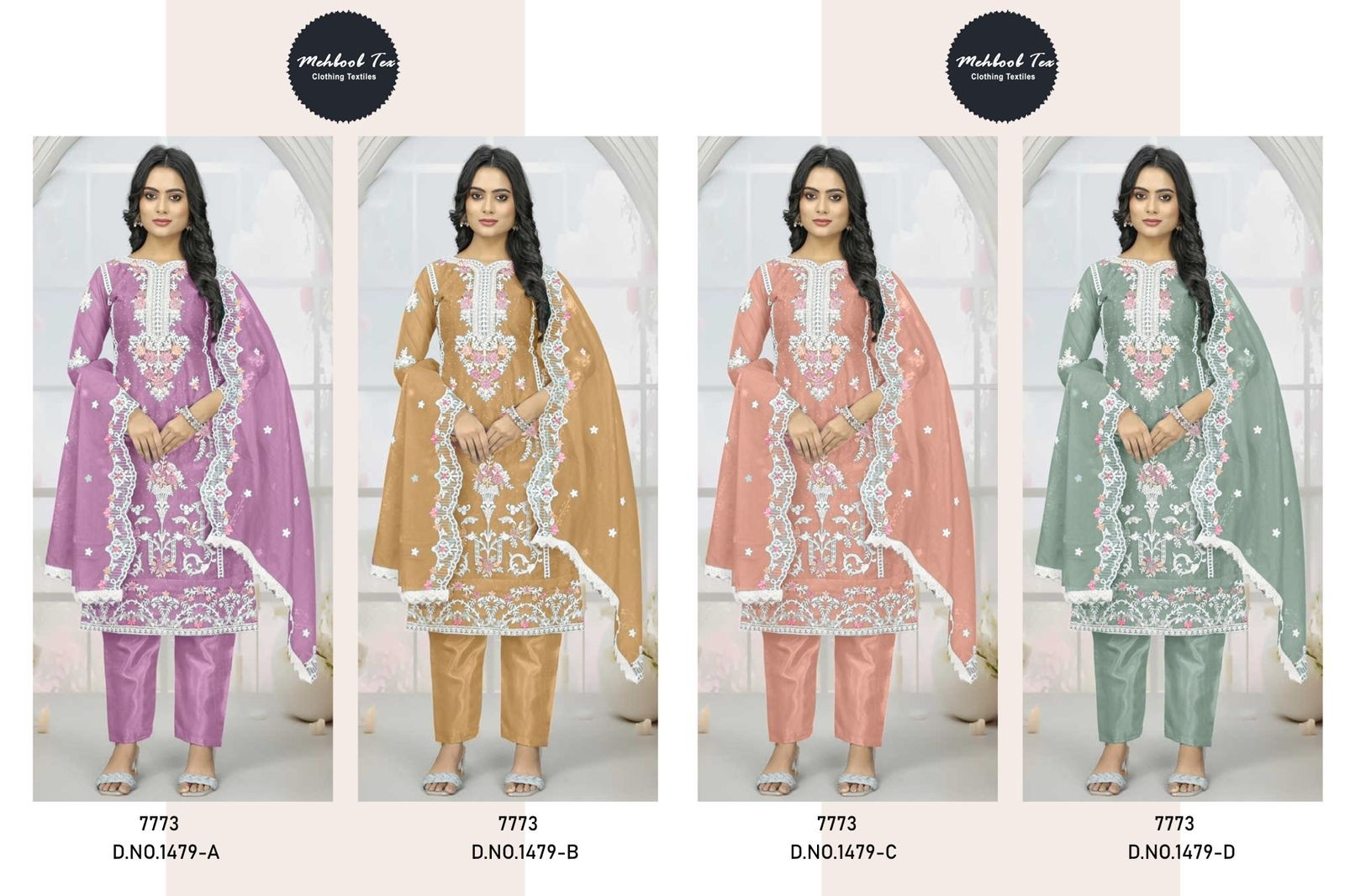 MEHBOOB TEX 1479 A TO 1479 D LATEST COLLECTION 2025