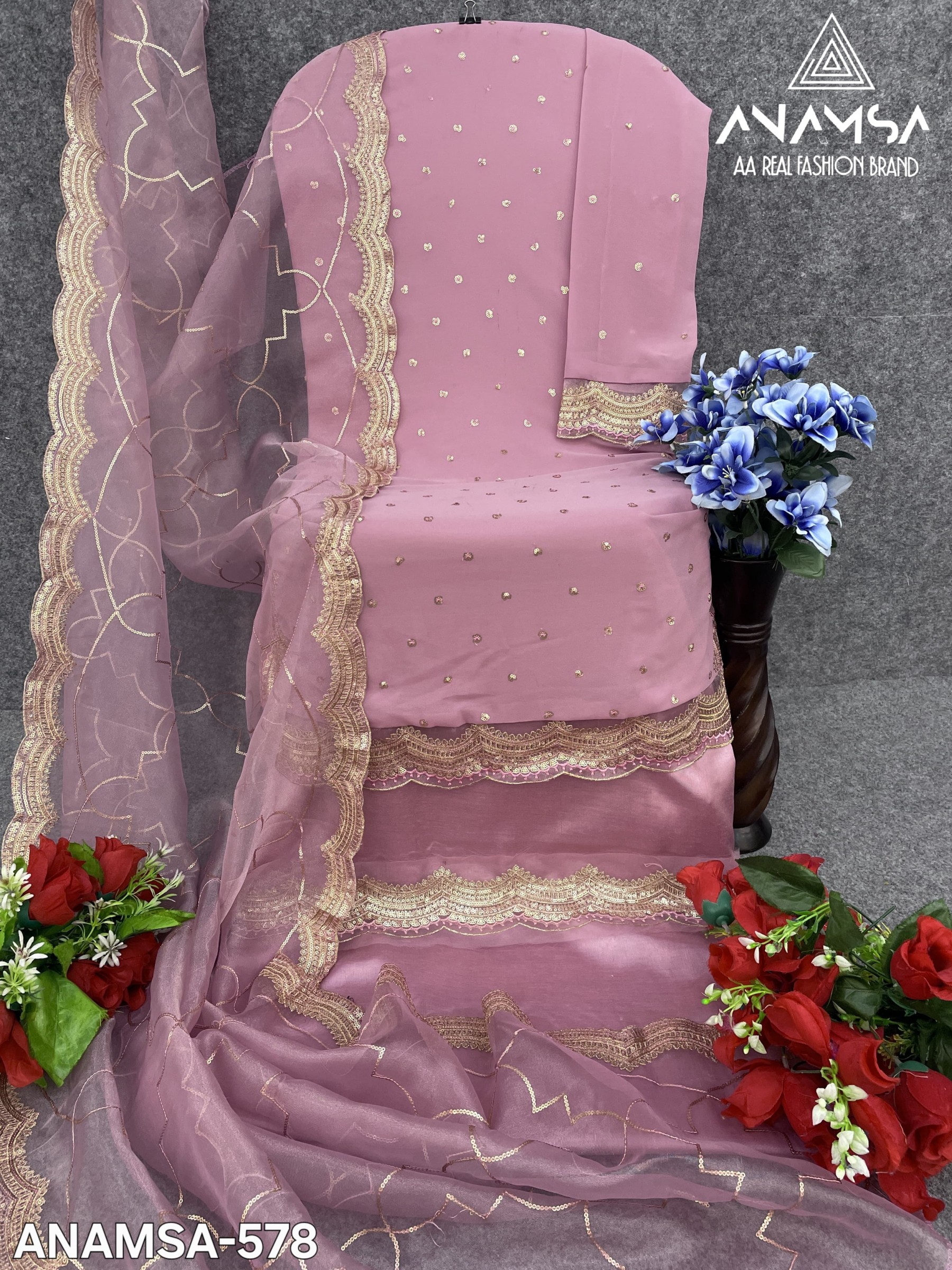 ANAMSA 578 PAKISTANI SUITS SUPPLIER