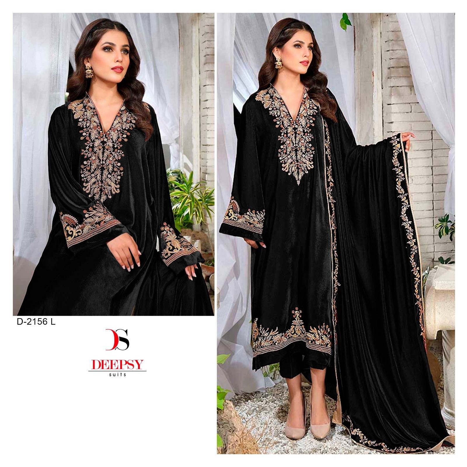 DEEPSY SUITS 2156 VELVET PAKISTANI SUITS WHOLESALE WITH PRICE