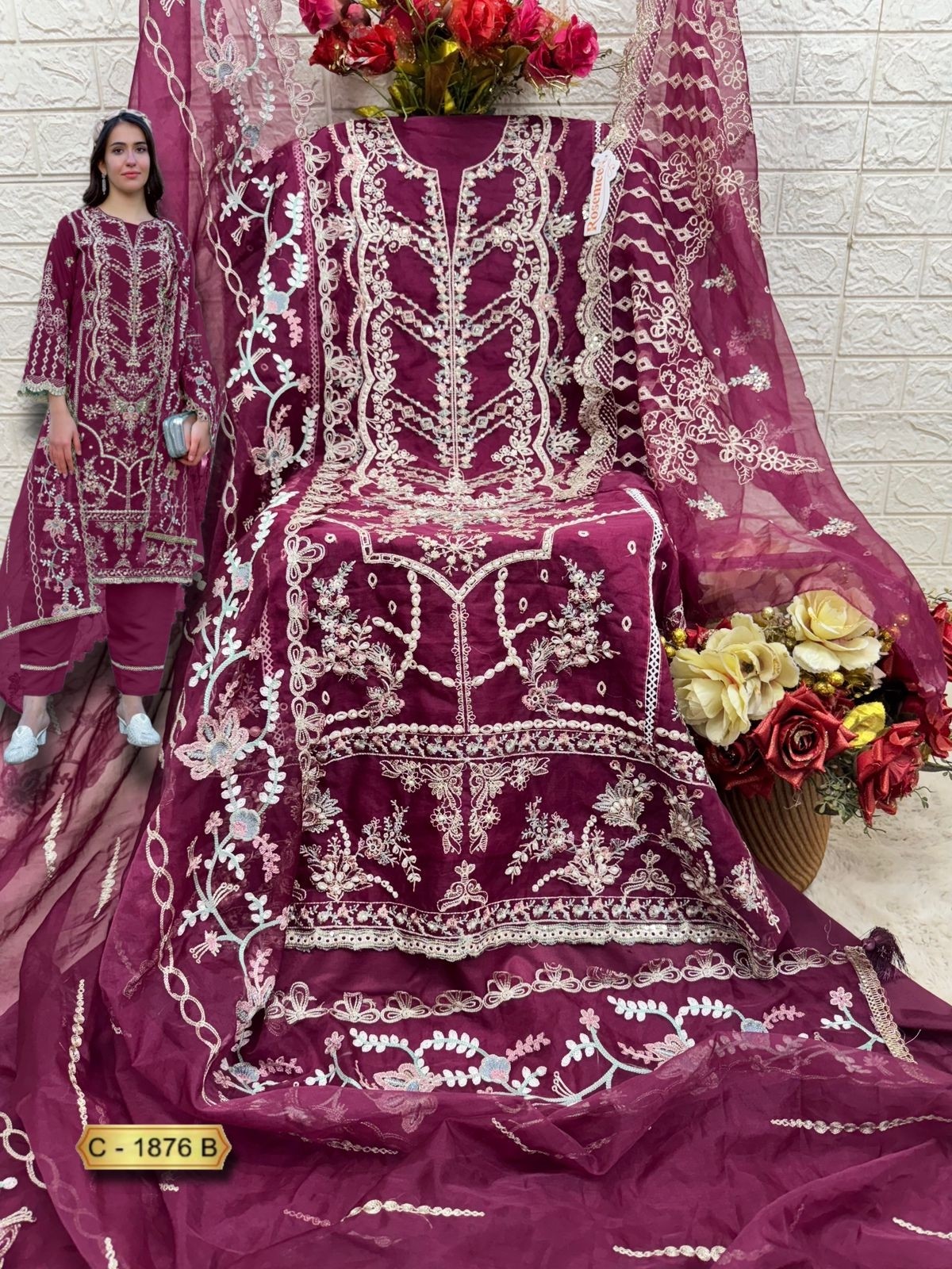 FEPIC ROSEMEEN 1876 B PAKISTANI SUITS