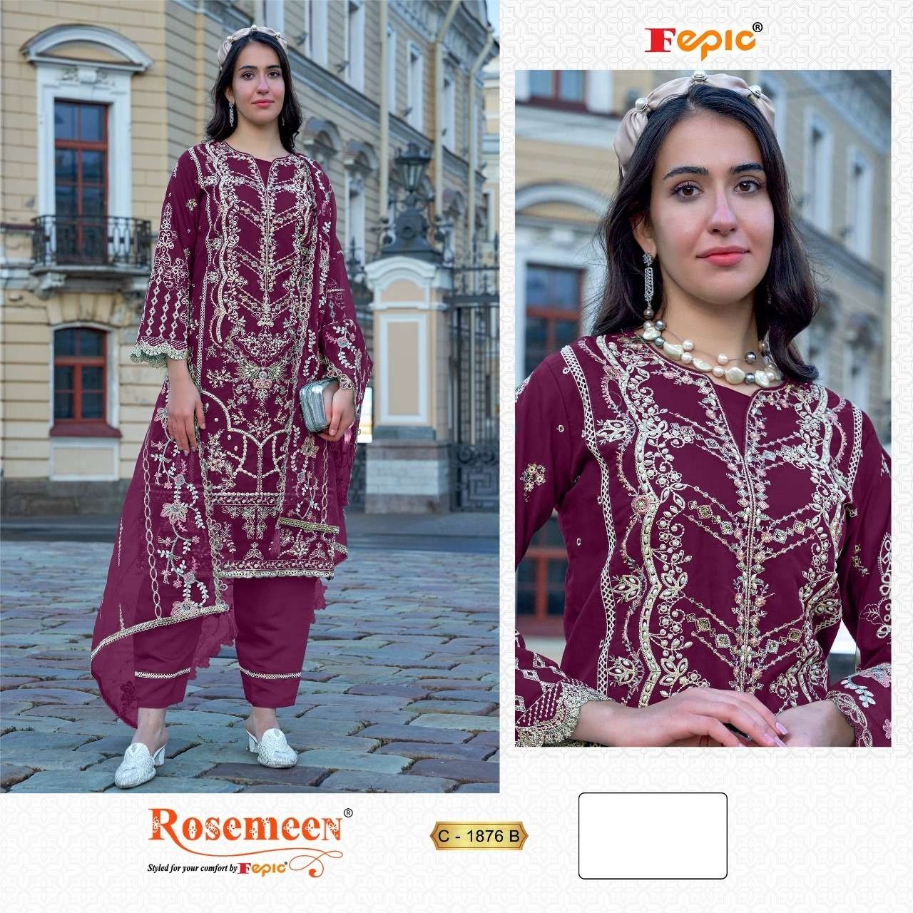 FEPIC ROSEMEEN 1876 B PAKISTANI SUITS