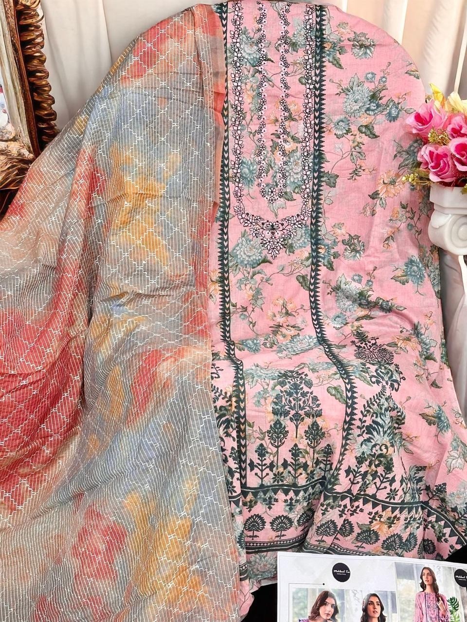 MEHBOOB TEX CORDSET SHAHNAZ SELF EMBROIDERED COLLETION 1291 PAKISTANI SUITS 