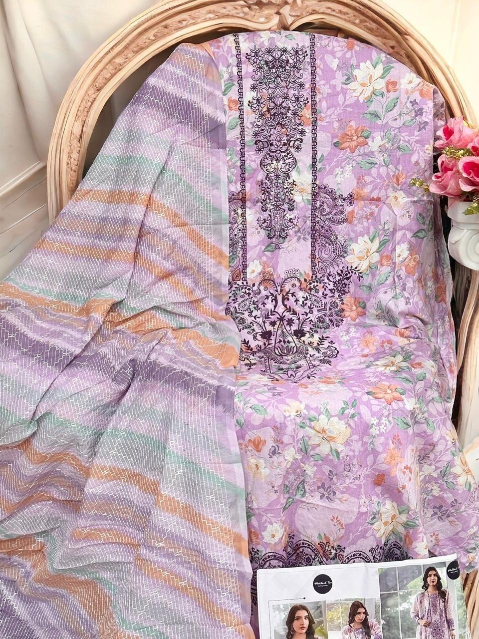MEHBOOB TEX CORDSET SHAHNAZ SELF EMBROIDERED COLLETION 1291 PAKISTANI SUITS 