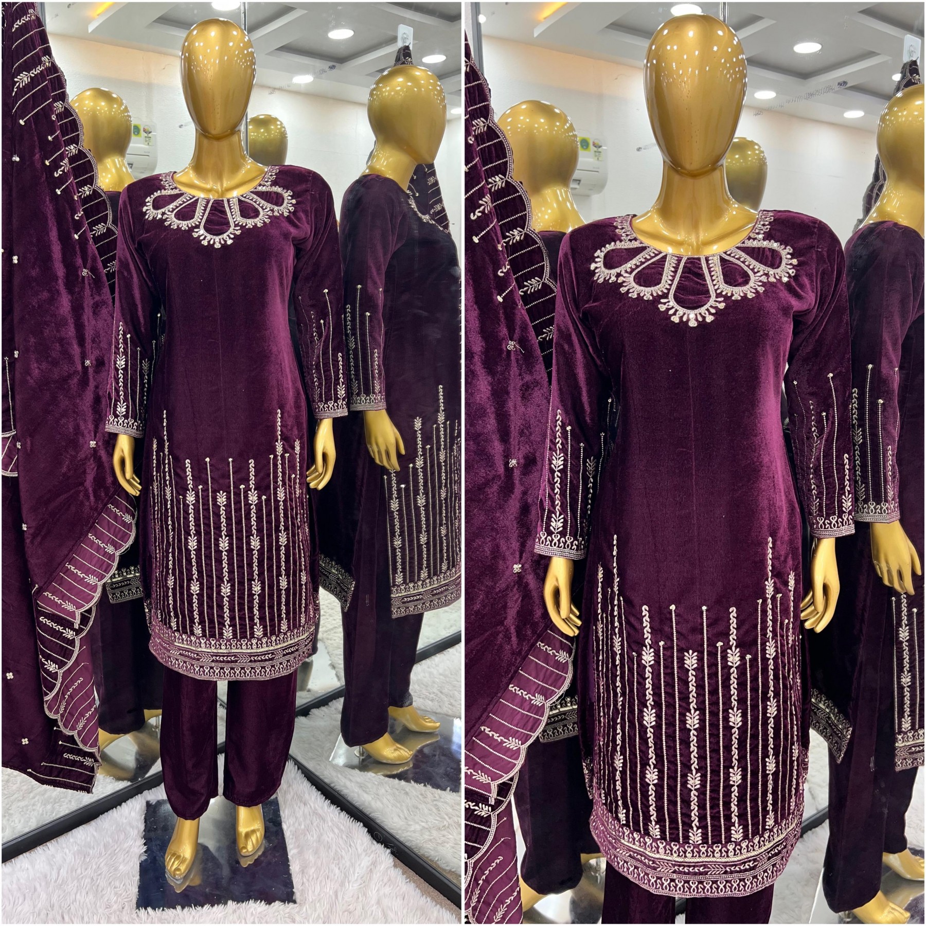 SHREE HARI SRK 5211 VELVET PAKISTANI SALWAR SUITS 