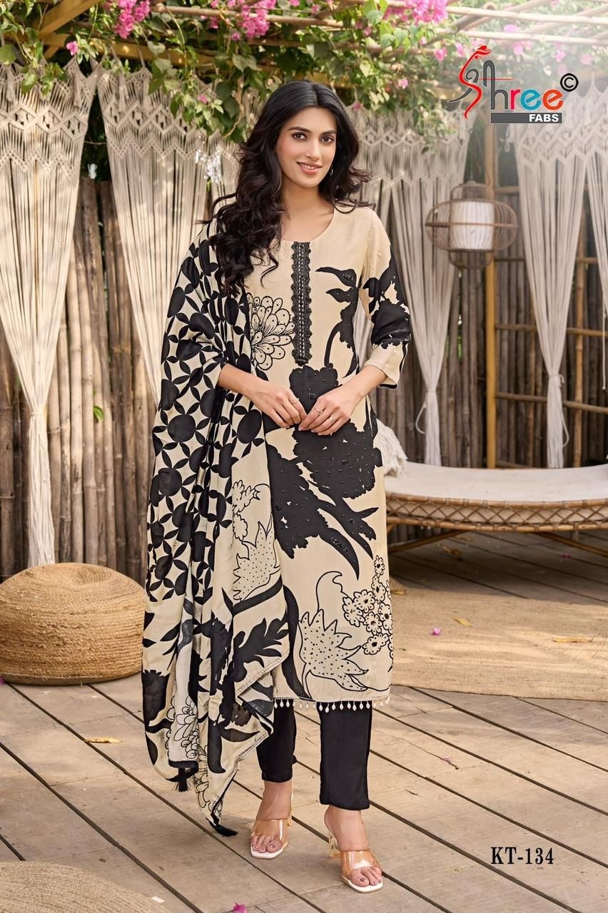 SHREE FABS KT 134 PAKISTANI SUITS WHOLESALE