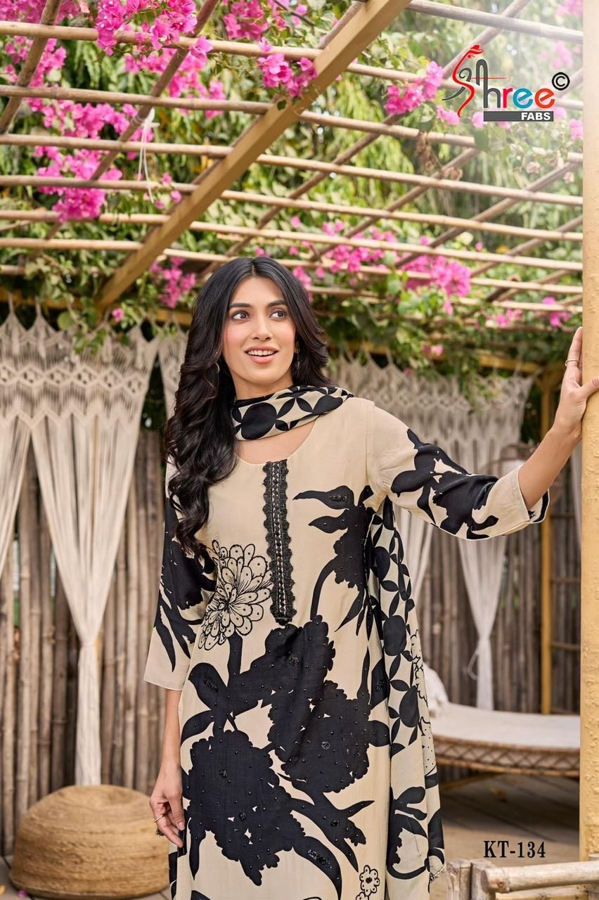 SHREE FABS KT 134 PAKISTANI SUITS WHOLESALE