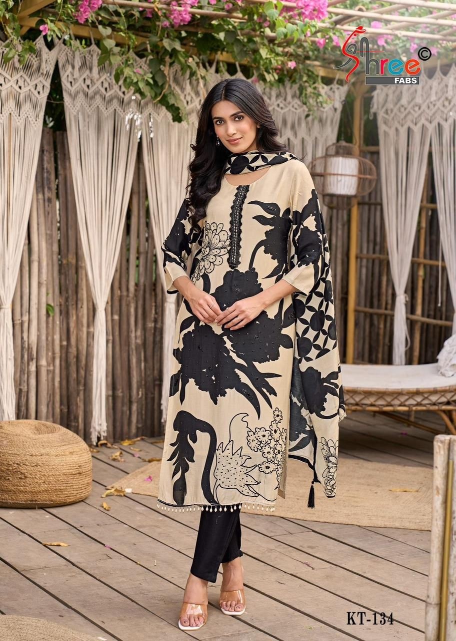 SHREE FABS KT 134 PAKISTANI SUITS WHOLESALE