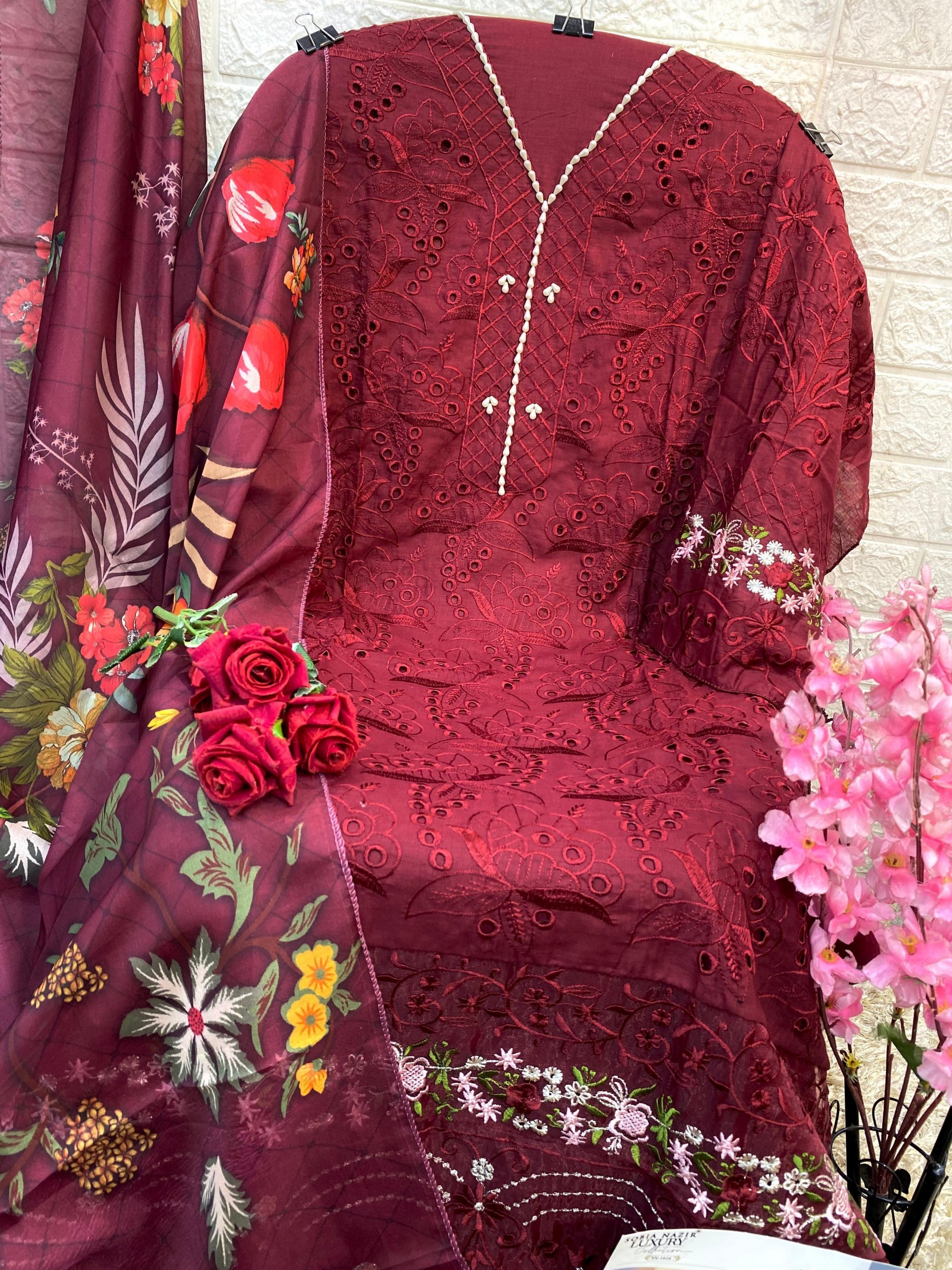 SOBIA NAZIR LUXURY SN 1028 PAKISTANI SUITS LAWN EMBROIDERED 