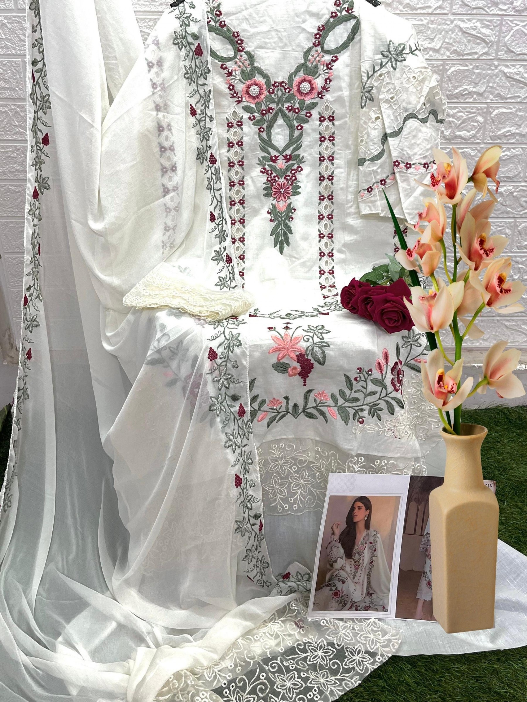 SOBIA NAZIR LUXURY SN 1023 PAKISTANI SUITS CHIKANKARI COLLECTION