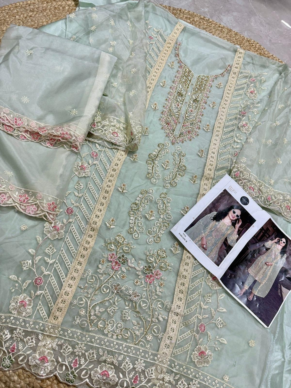 MEHBOOB TEX 1496 B SALWAR SUITS SINGLE
