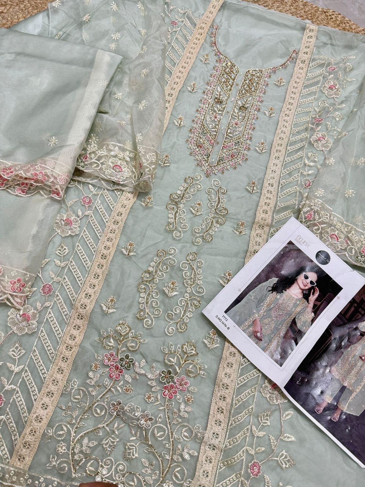 MEHBOOB TEX 1496 B SALWAR SUITS SINGLE