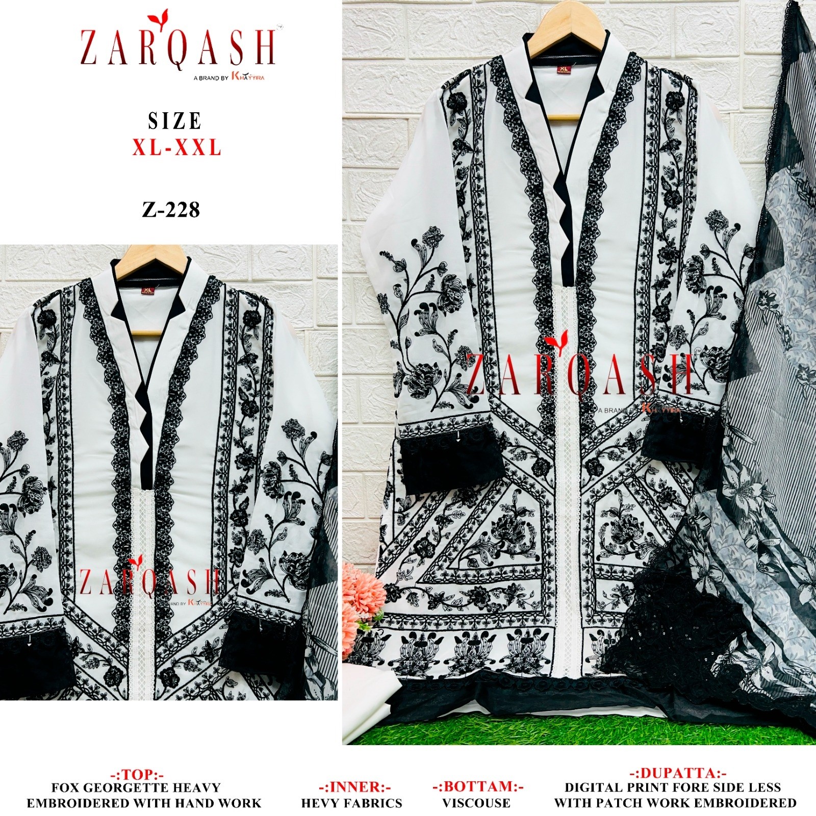 ZARQASH Z 228 PAKISTANI SUITS READYMADE