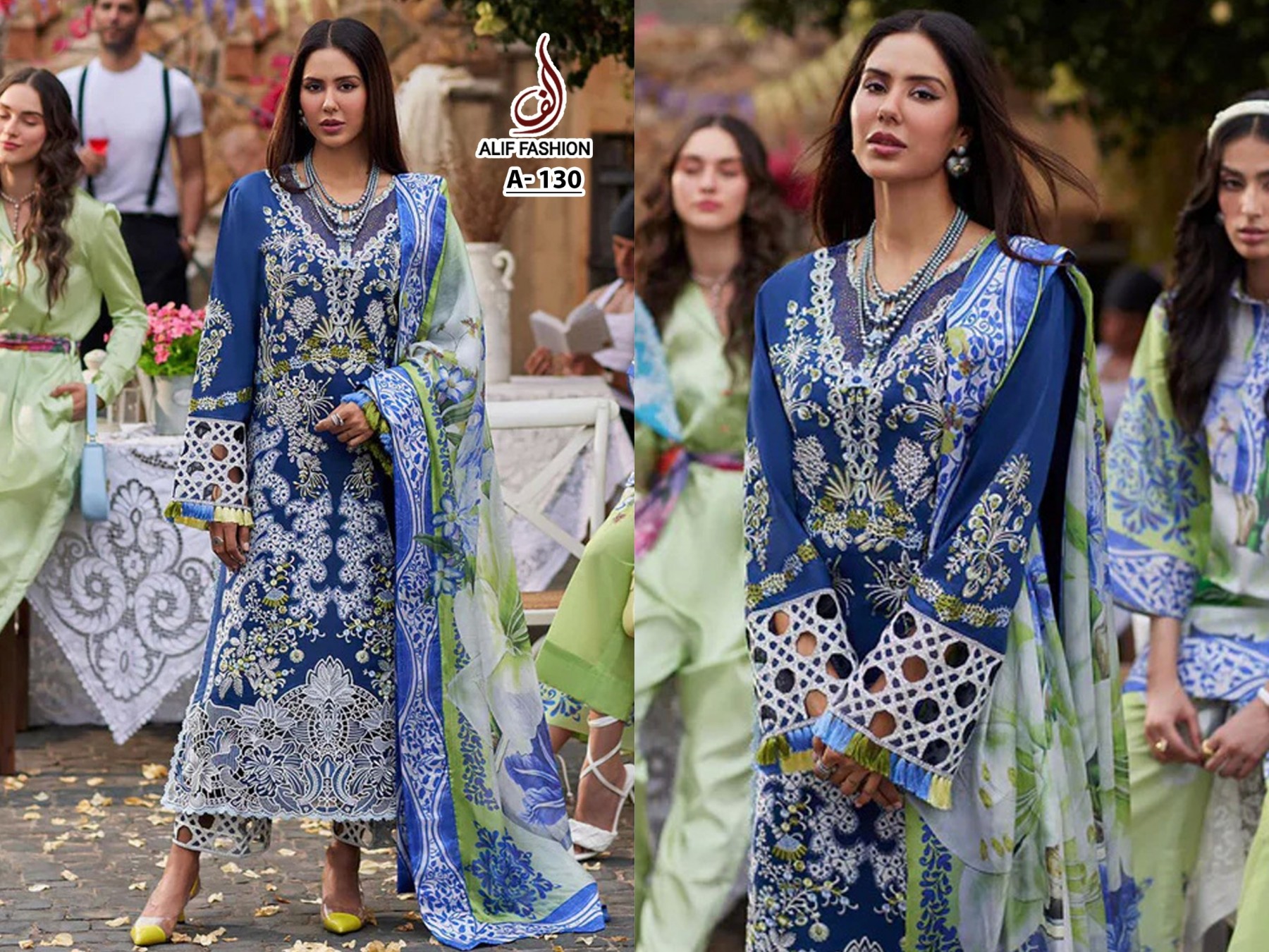 ALIF FASHION A 130 SALWAR SUITS SUPPLIER
