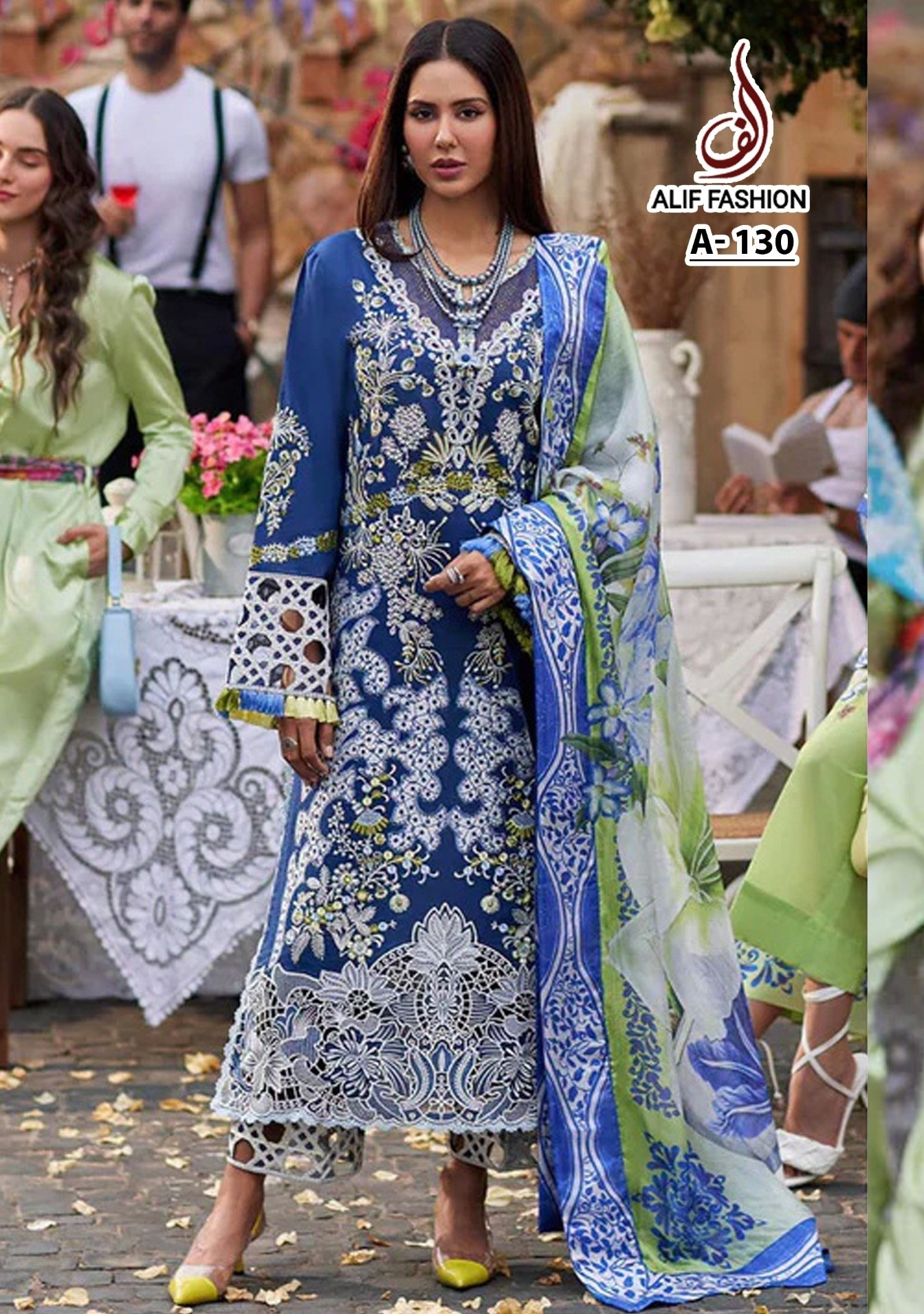 ALIF FASHION A 130 SALWAR SUITS SUPPLIER