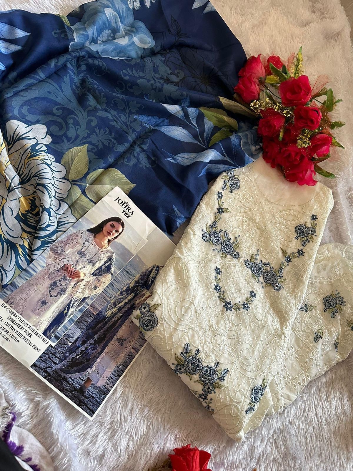 JOHRA TEX JT 148 A PAKISTANI SUITS HIT COLOURS