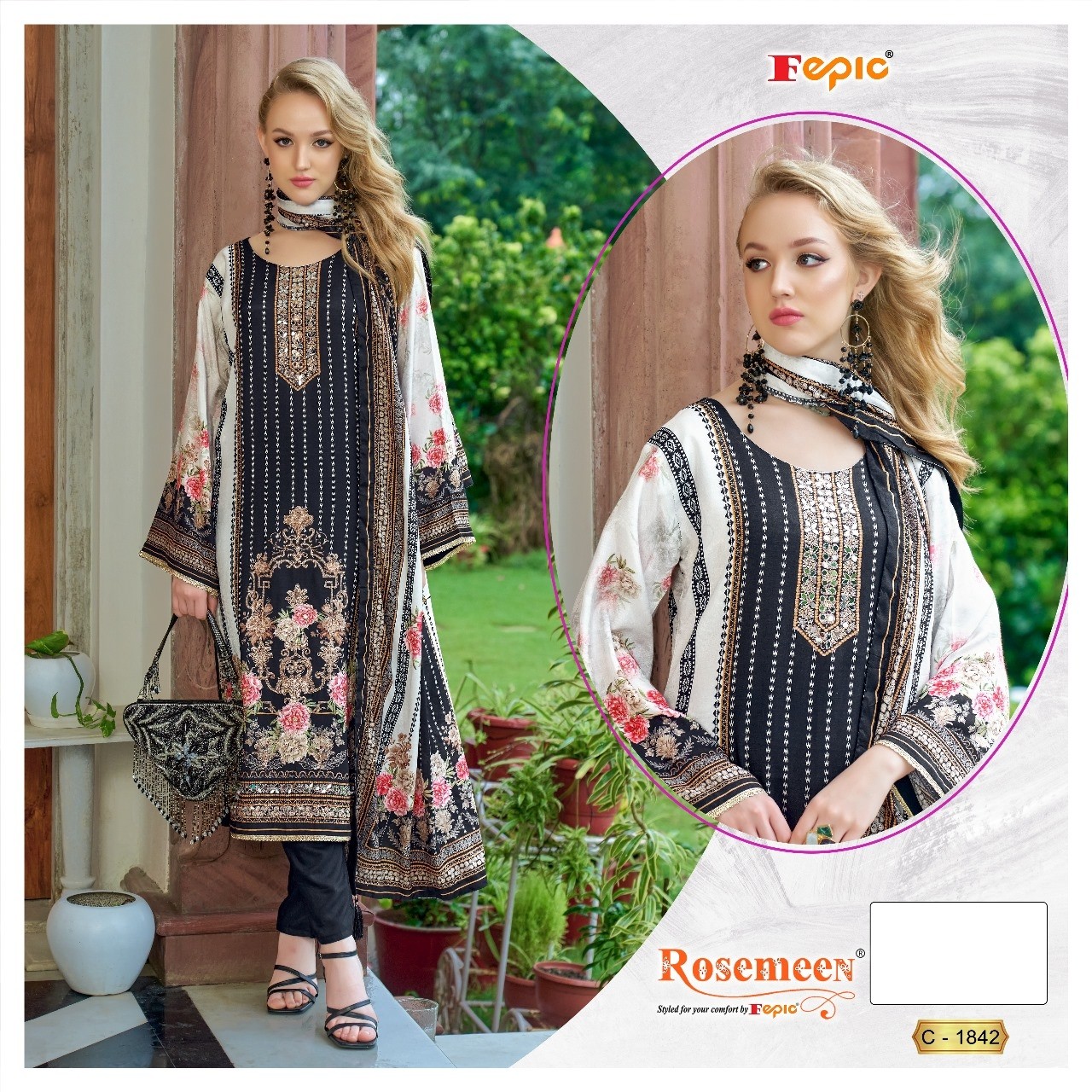 FEPIC ROSEMEEN 1842 LATEST PAKISTANI SUITS