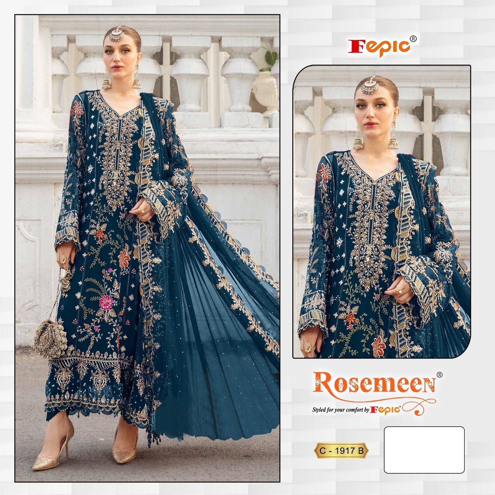 FEPIC ROSEMEEN 1917 B PAKISTANI SALWAR SUITS WHOLESALE ONLINE