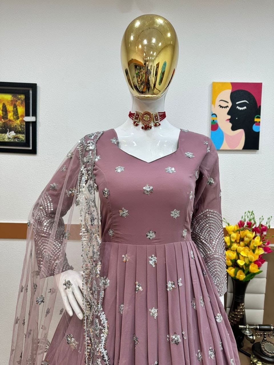 ZC 8962 LATEST READYMADE GOWN