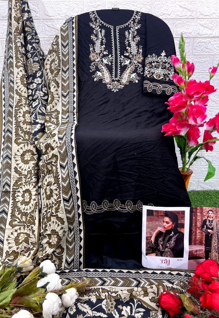 TAJ CREATIONS TAJ 572 PAKISTANI SUITS VISCOSE RAYON 