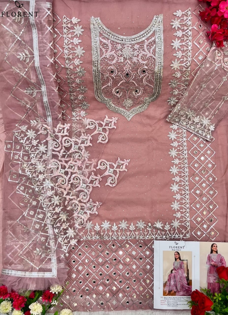 FLORENT 1022 C PAKISTANI SUITS HIT DESIGN INDIA