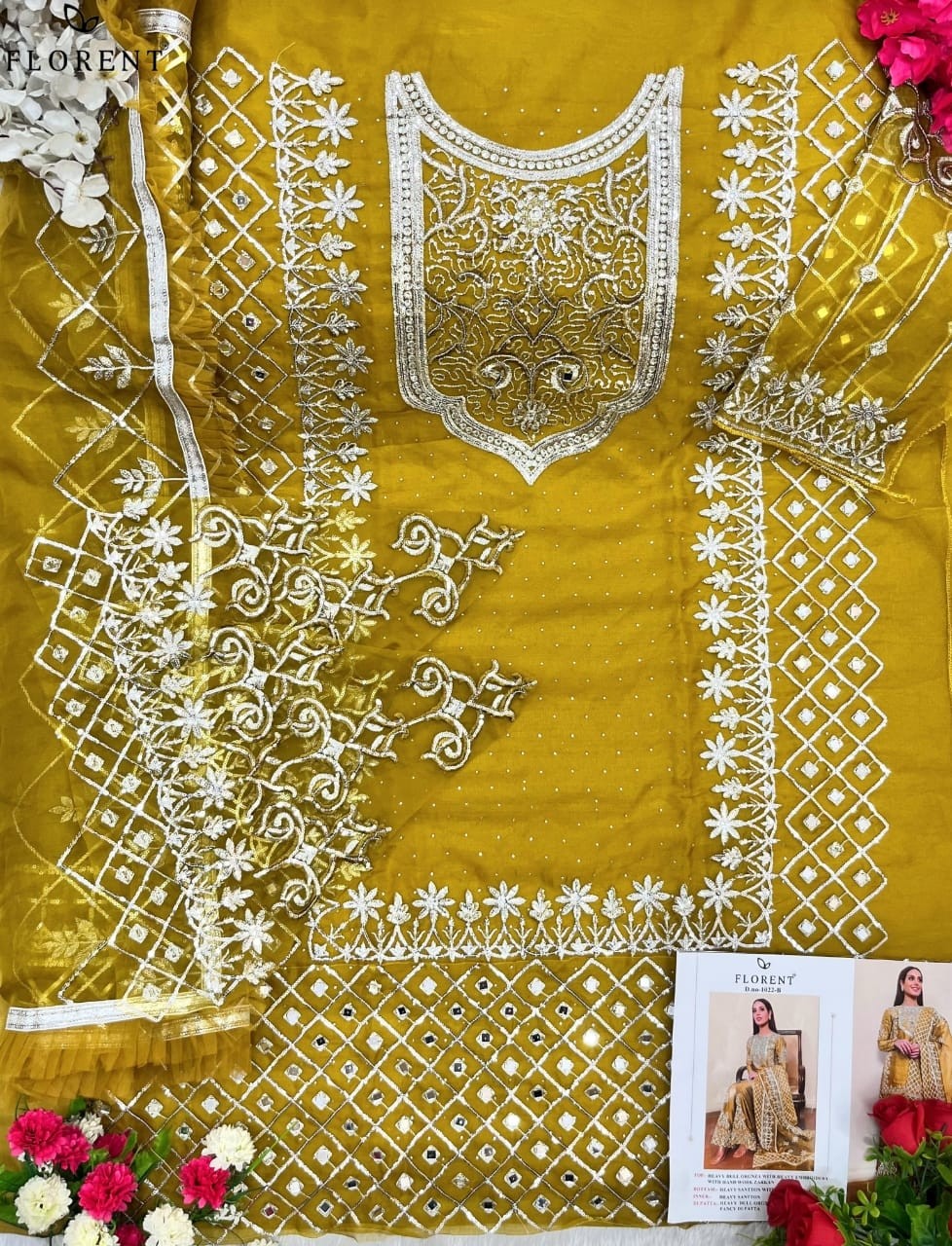 FLORENT 1022 B PAKISTANI SUITS HIT DESIGN SURAT