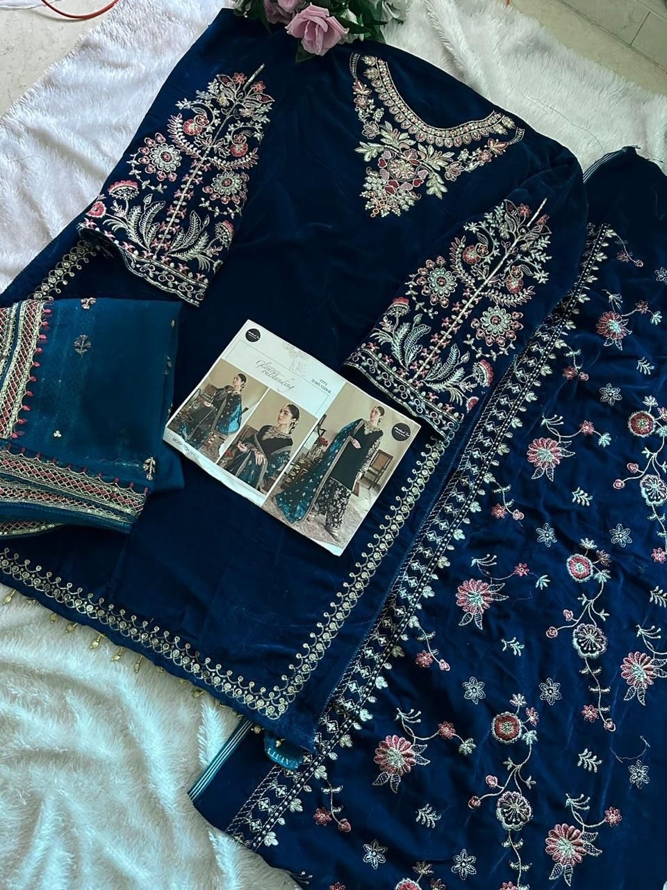 MEHBOOB TEX 1209 B VELVET PAKISTANI SUITS MORPITCH SHED