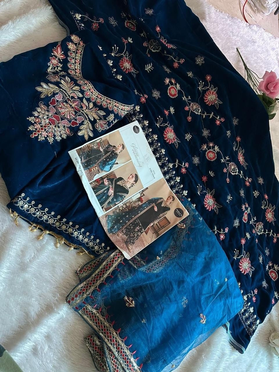 MEHBOOB TEX 1209 B VELVET PAKISTANI SUITS MORPITCH SHED