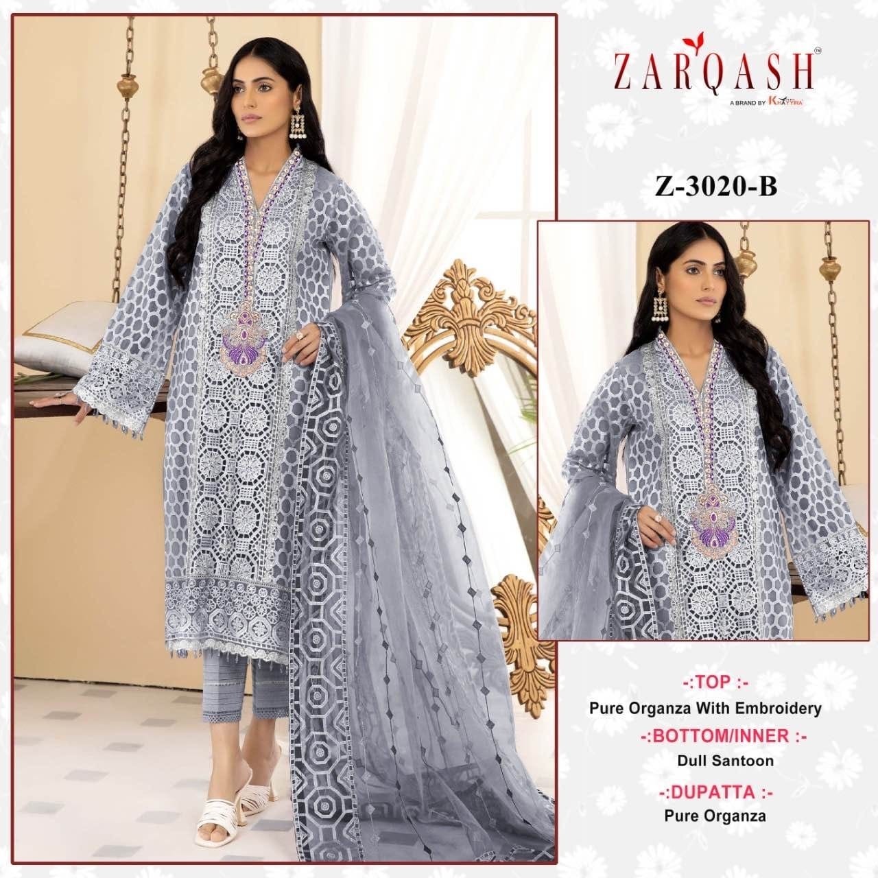 ZARQASH 3020 B PAKISTANI DRESSES ONLINE 