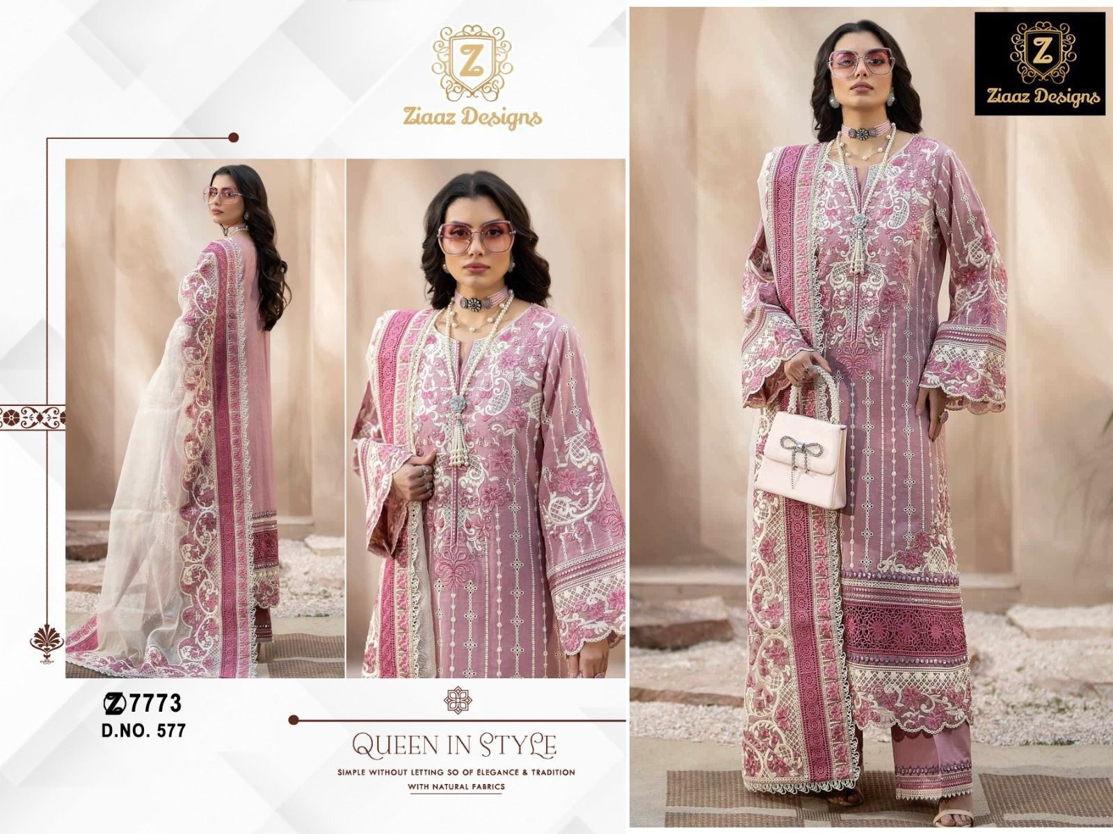 ZIAAZ DESIGNS 577 NEW DRESS PAKISTANI SUITS