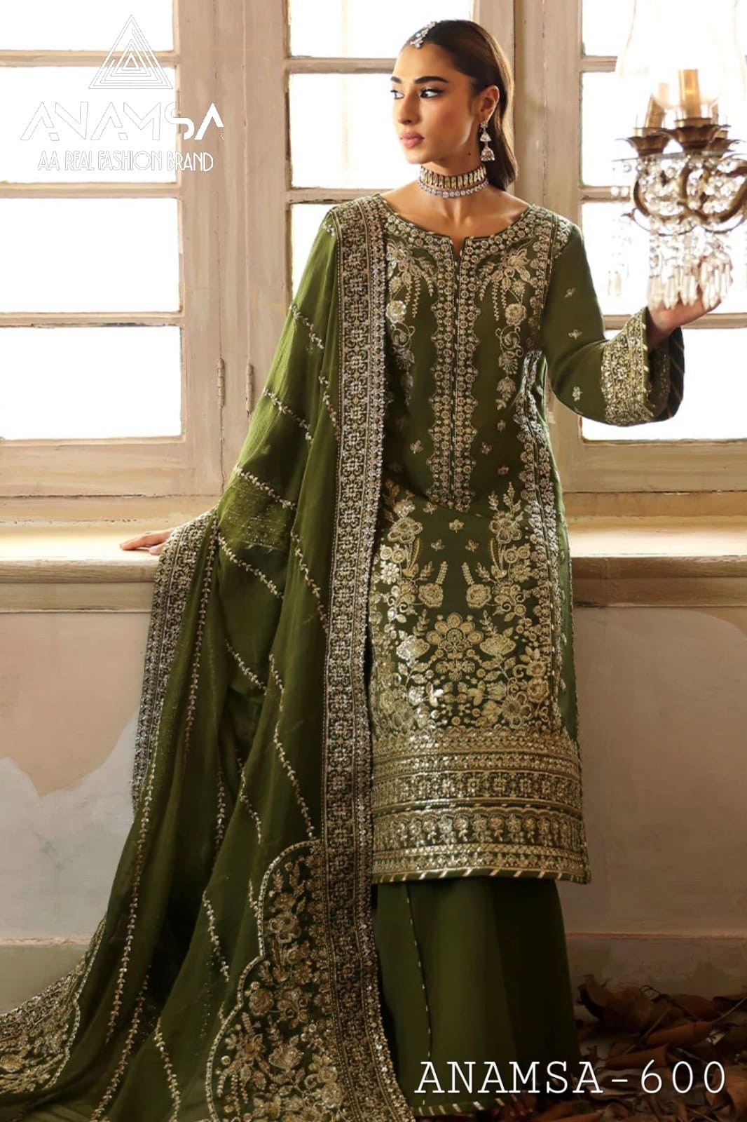 ANAMSA 600 PAKISTANI DRESS WHOLESALE