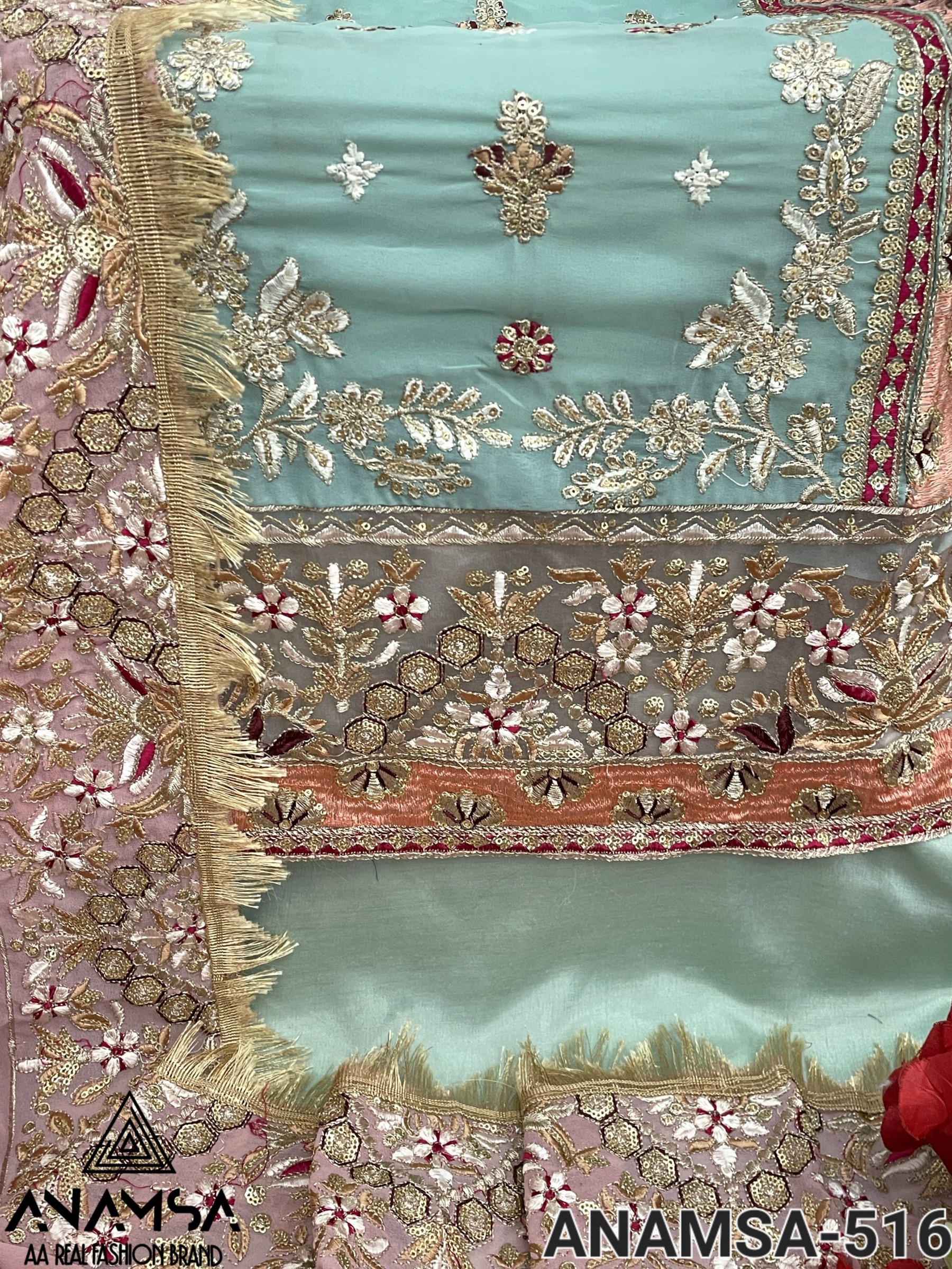 ANAMSA 516 PAKISTANI DRESSES DEALER SINGLE