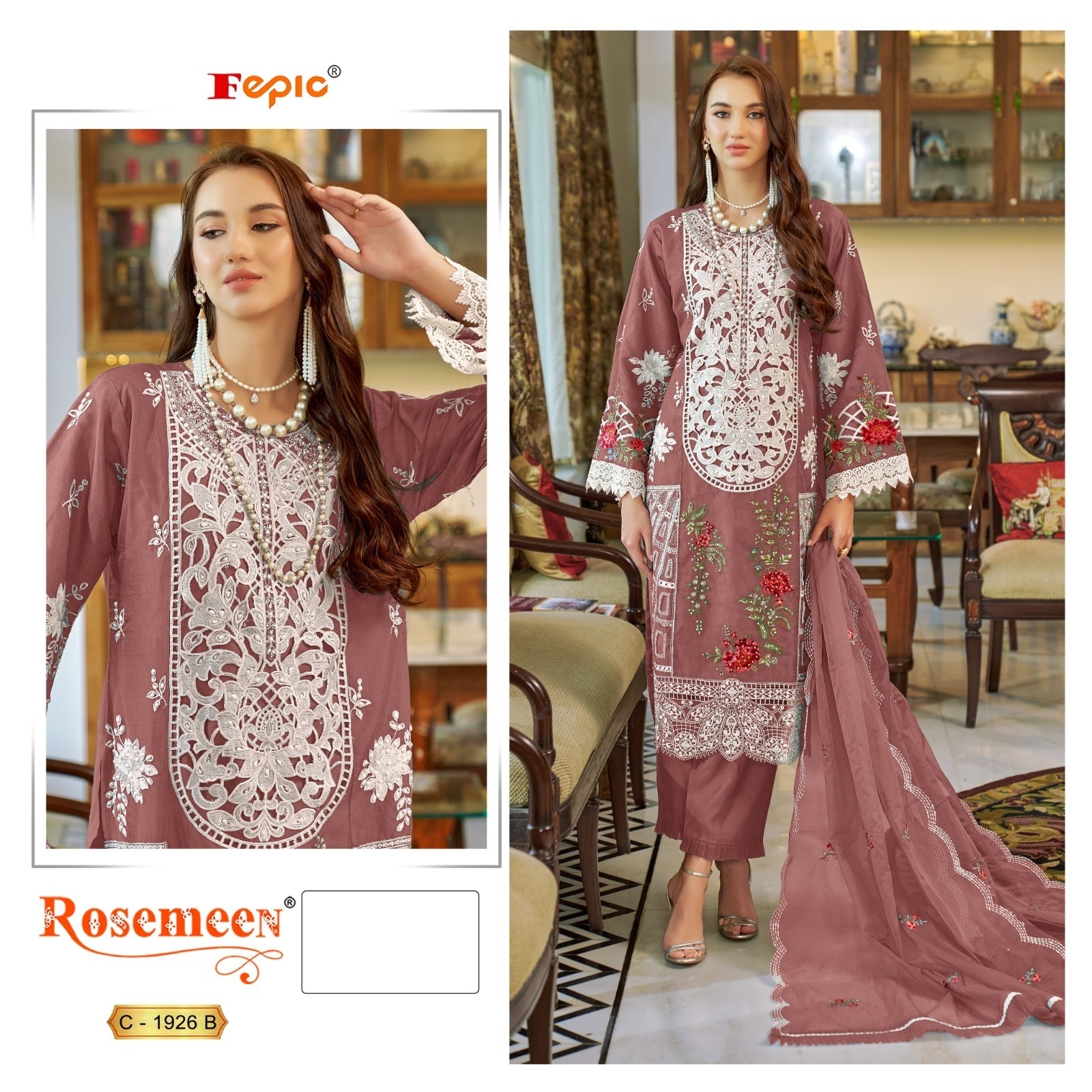 FEPIC ROSEMEEN CN 1926 B LATEST PAKISTANI SUITS SURAT