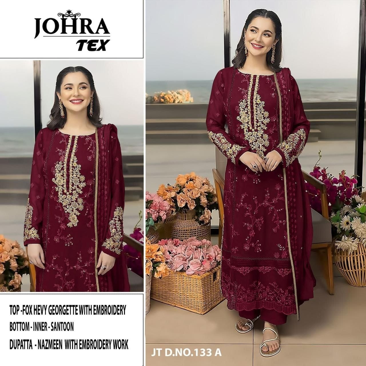 JOHRA TEX 133 A PAKISTANI SUITS LATEST DESIGN
