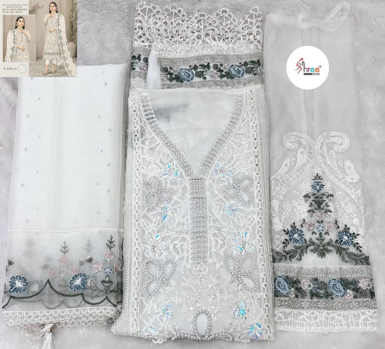 SHREE FABS K 5322 D PAKISTANI SUITS WHOLESALE ONLINE INDIA