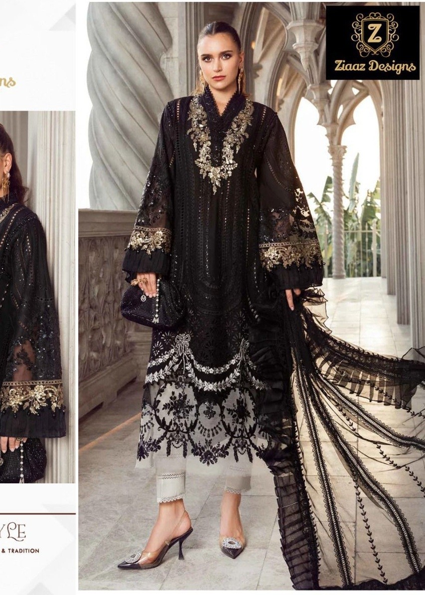 ZIAAZ DESIGNS 596 STYLISH PAKISTANI SALWAR SUITS