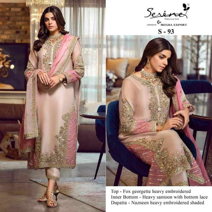 SERINE S 93 PAKISTANI SUITS LATEST SINGLE PIECE