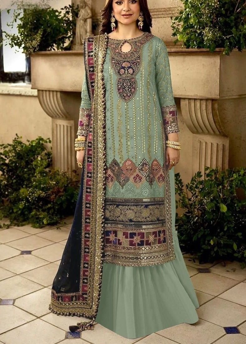 AFROZEH AF 216 B LATEST SALWAR SUITS WHOLESALE 