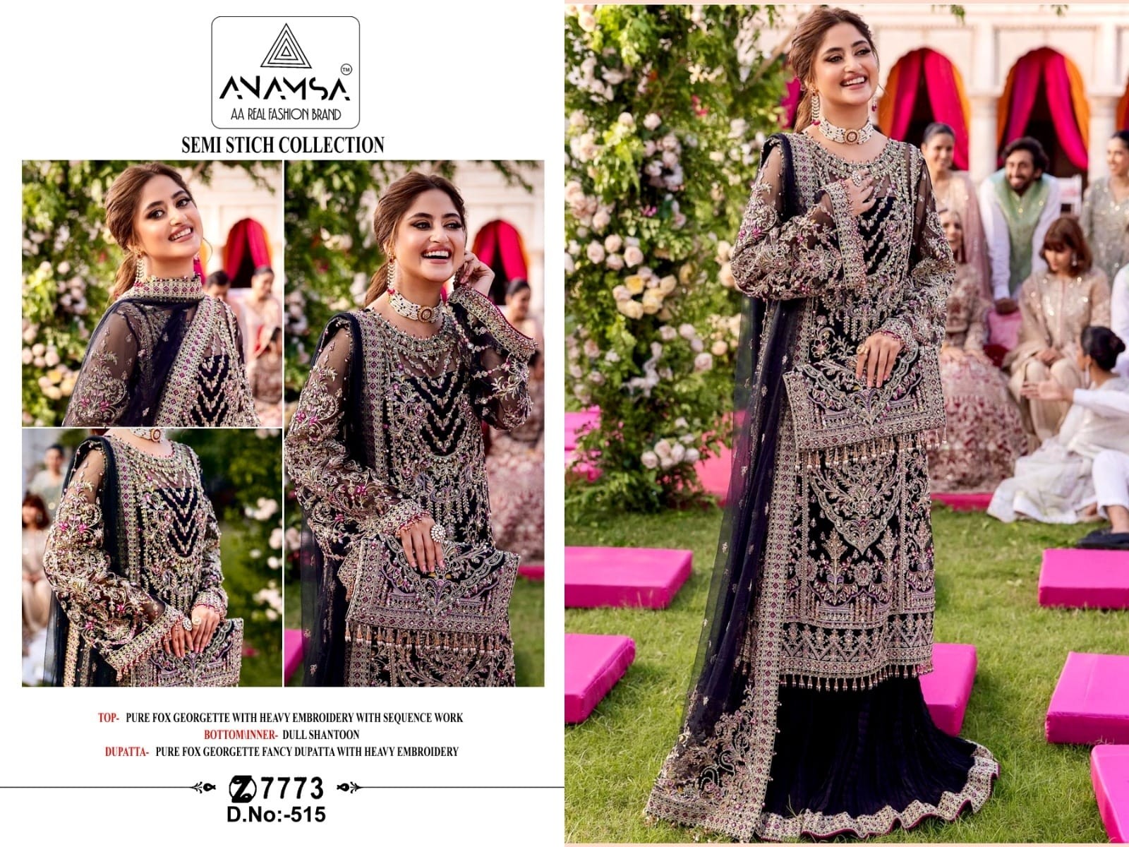 ANAMSA 515 DEALER PAKISTANI SUITS ONLINE
