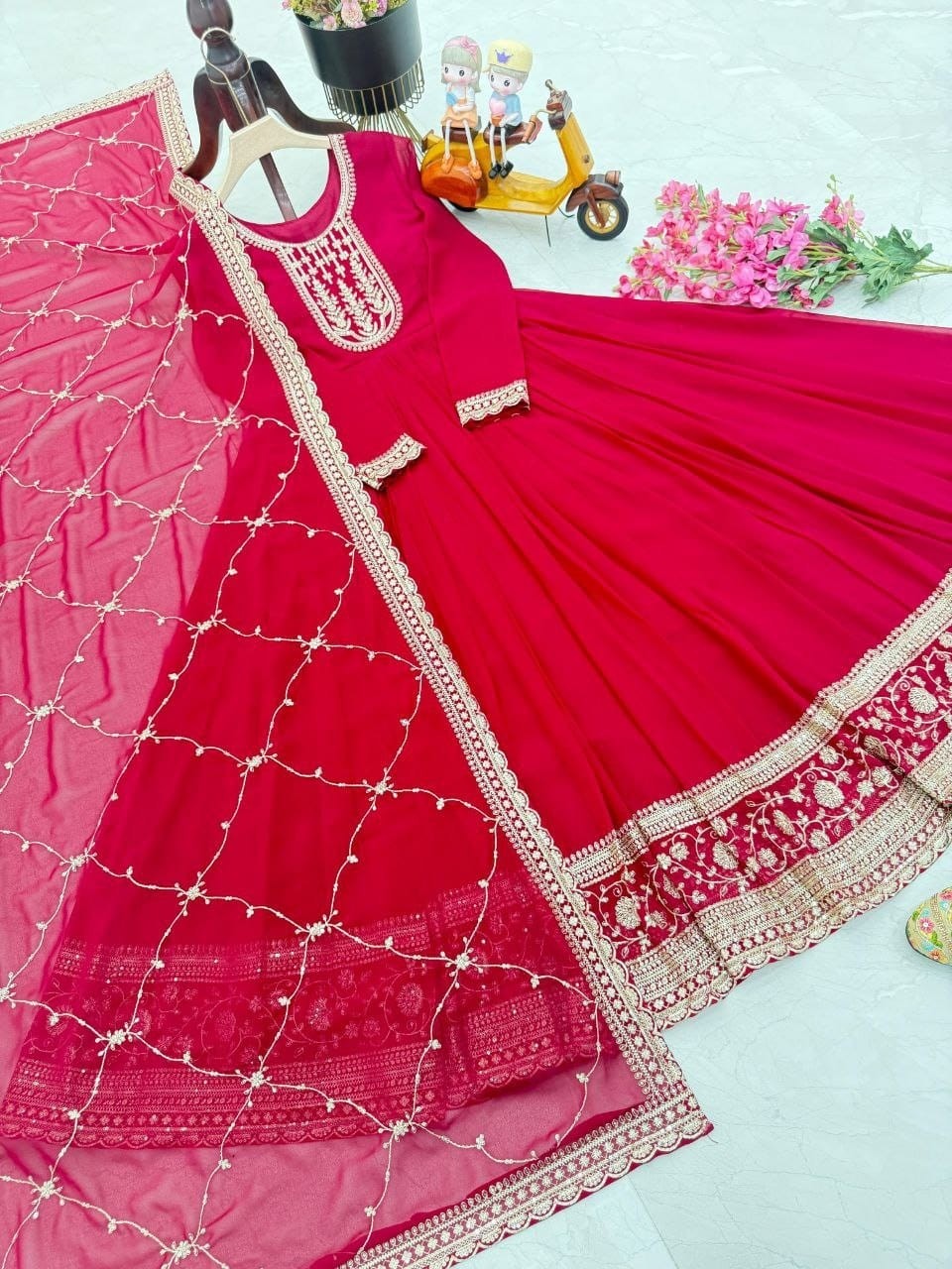 ZOYA DESIGNER ZB 5048 ANARKALI GOWN GEORGETTE