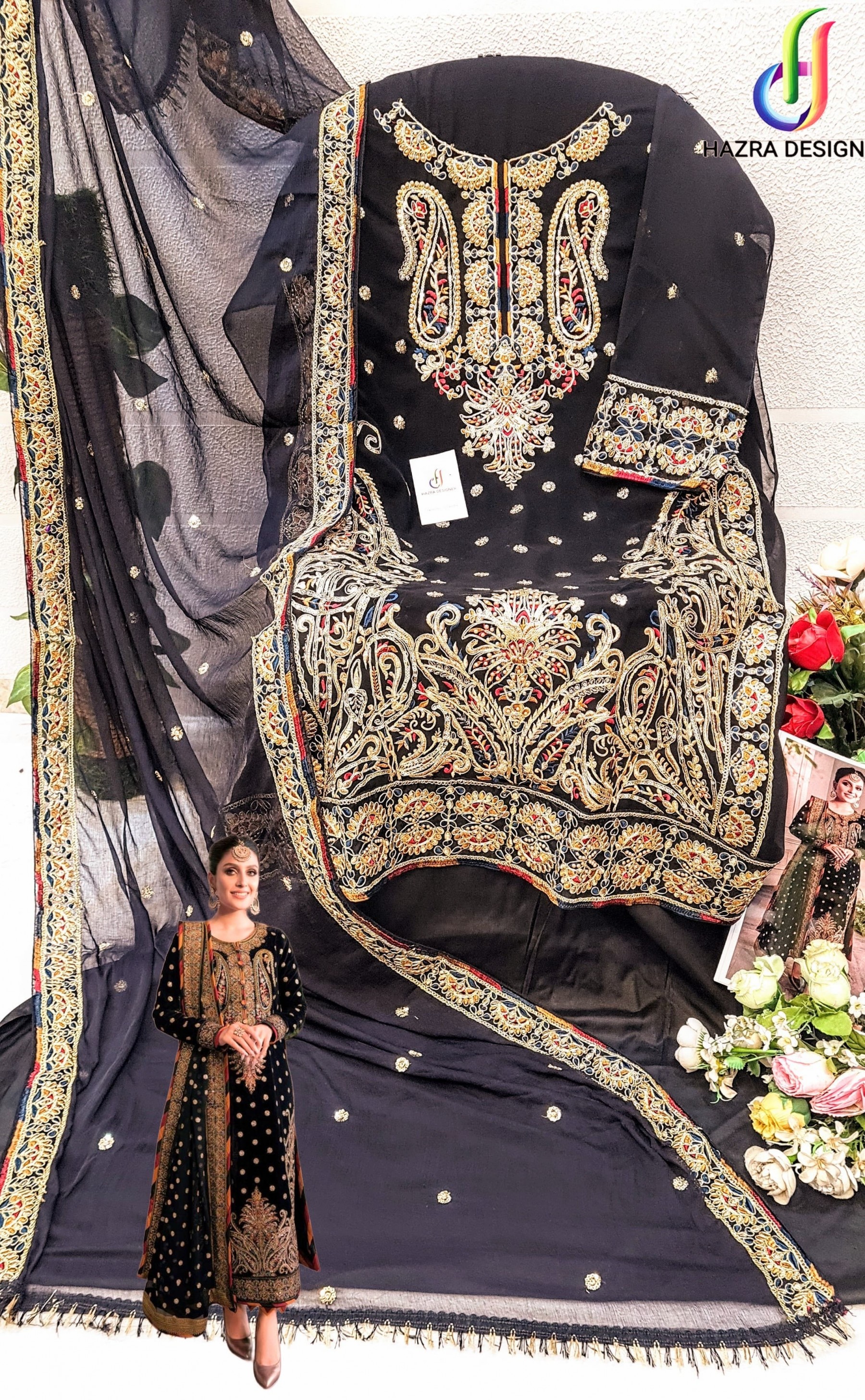 HAZRA DESIGNER HD 49 PAKISTANI LATEST SUITS