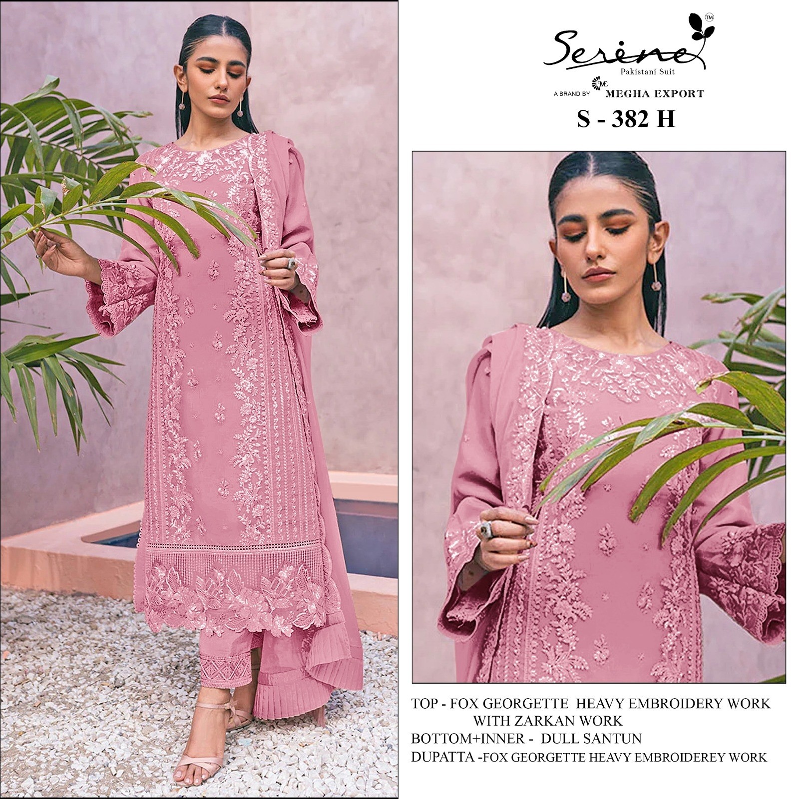 SERINE S 382 H BEST PAKISTANI SUITS WHOLESALE WITH PRICE