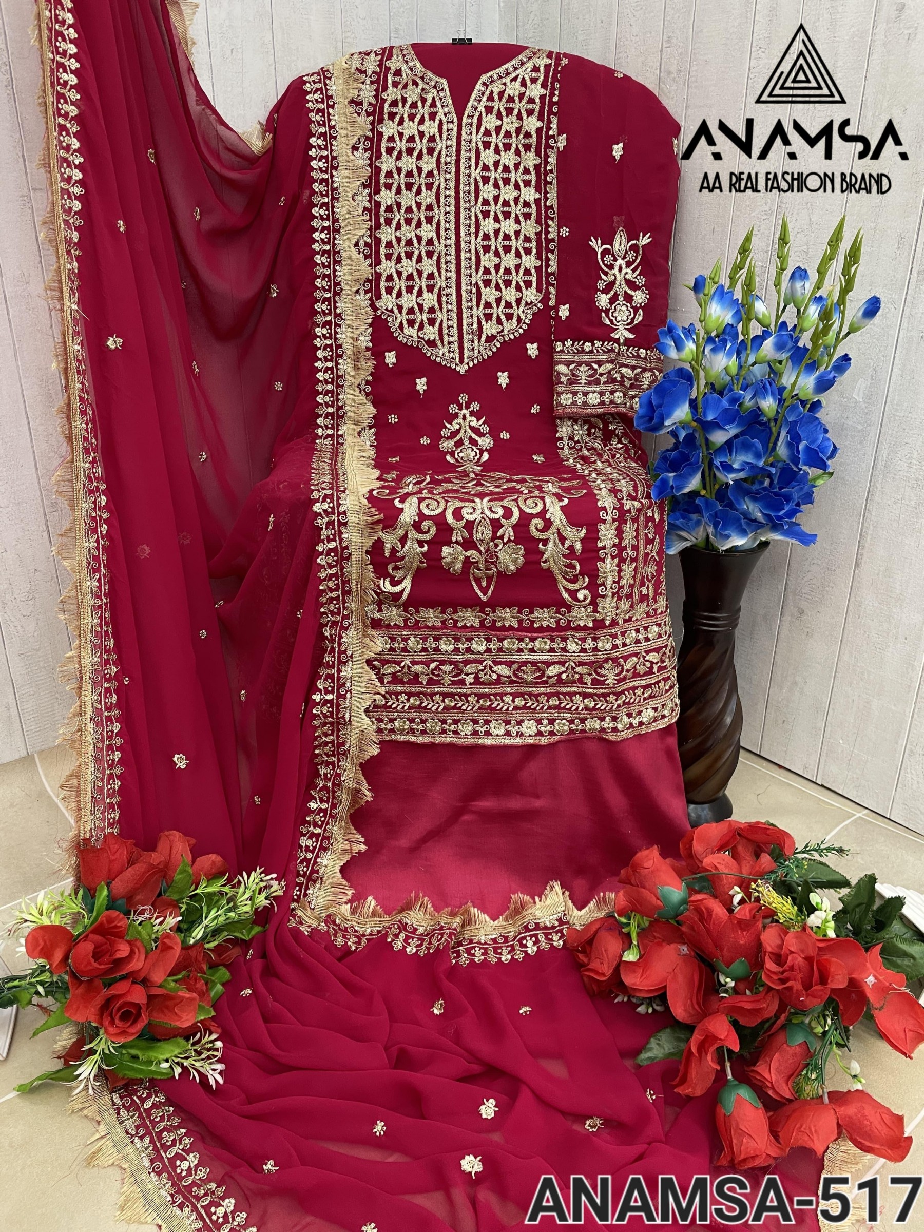 ANAMSA 517 PAKISTANI SUITS 2025