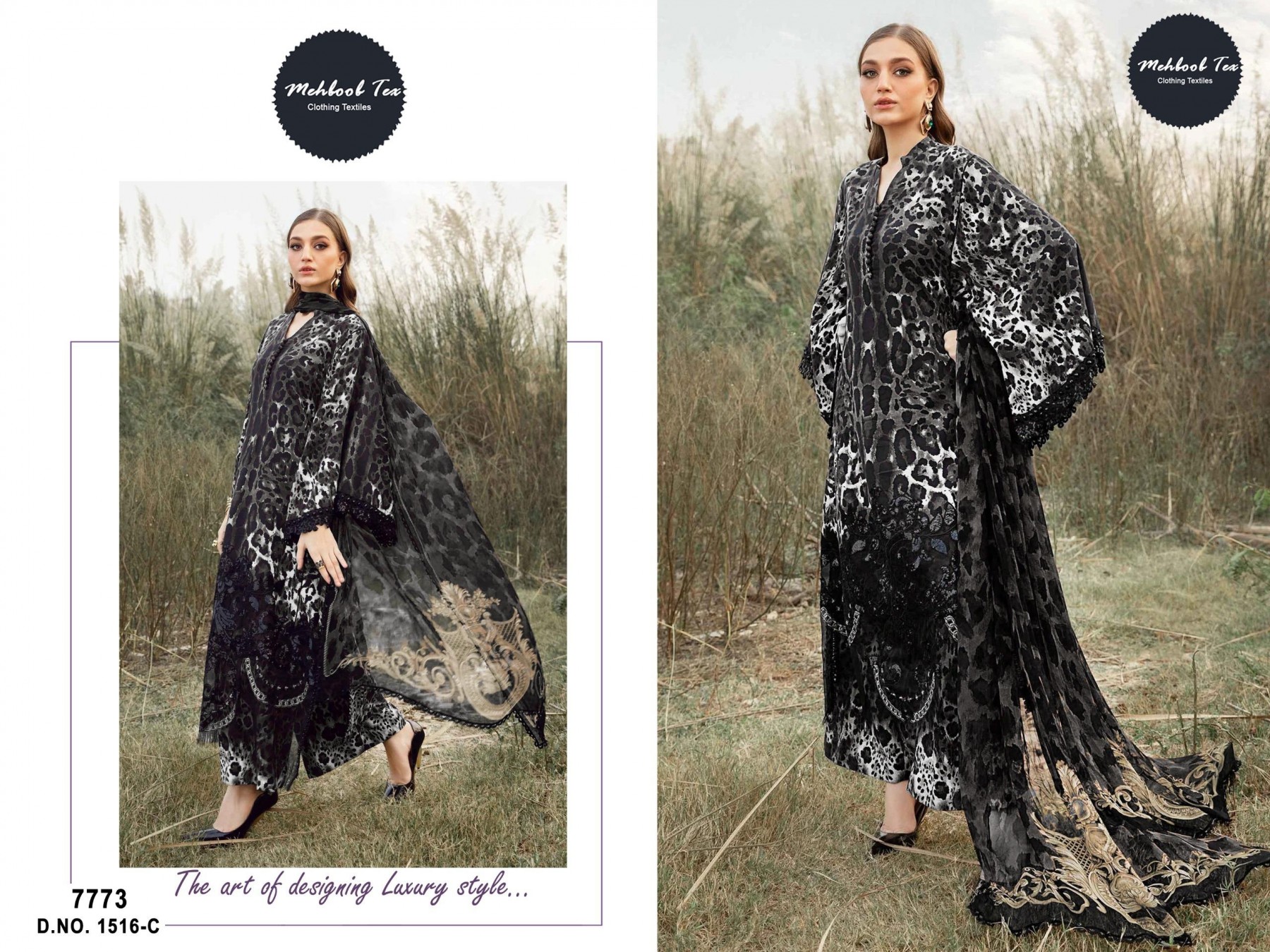 MEHBOOB TEX 1516 C PAKISTANI SALWAR SUITS SUMMER COLLECTION IN INDIA