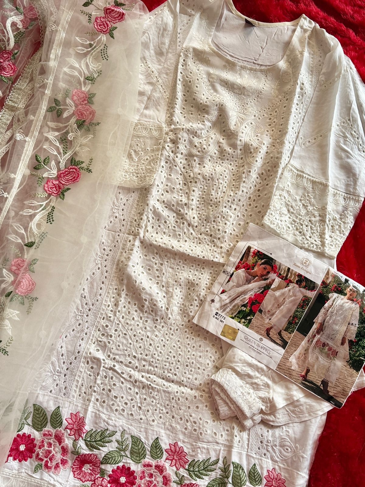 ZIAAZ DESIGNS 581 LATEST PAKISTANI SUITS SINGLE ONLINE